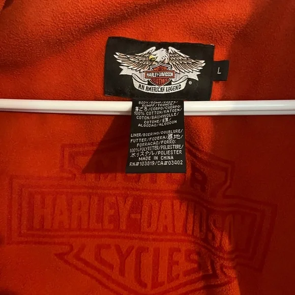 Vintage Denim Harley Davidson Jacket